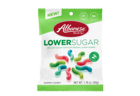 Mini worms low sugar