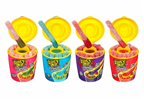 Juicy drop gummy dip