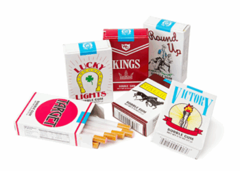 Bubble gum cigarettes